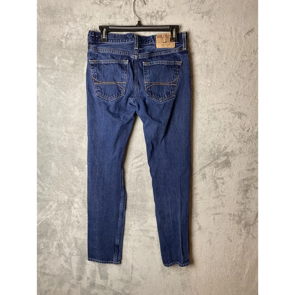 Hollister Men's Jeans W29 L32 Blue Denim Button Fly